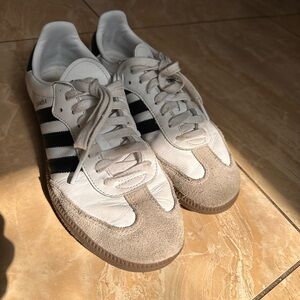 Adidas Samba White and Black Sneakers